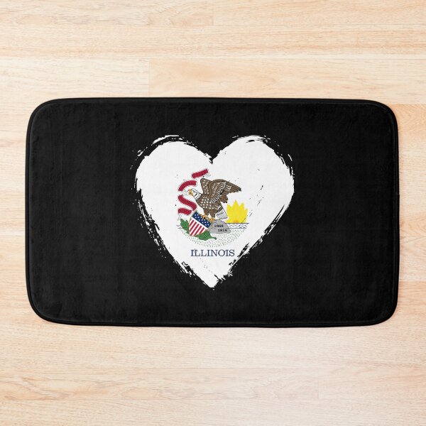 Item preview, Distressed Illinois Flag Heart IL designed and sold by shitpostee.