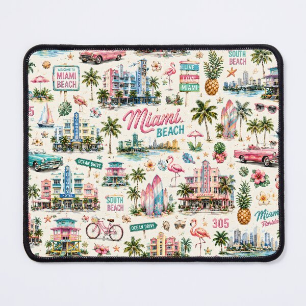 Item preview, Miami Beach Tropical Pattern designed and sold by TinyWeird.