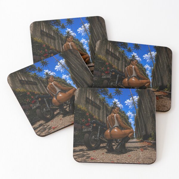 Item preview, Tropical Rider | Anime Motorcycle Girl Art designed and sold by TedKentPhoto.