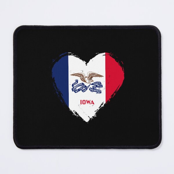 Item preview, Distressed Iowa Flag Heart IA designed and sold by shitpostee.