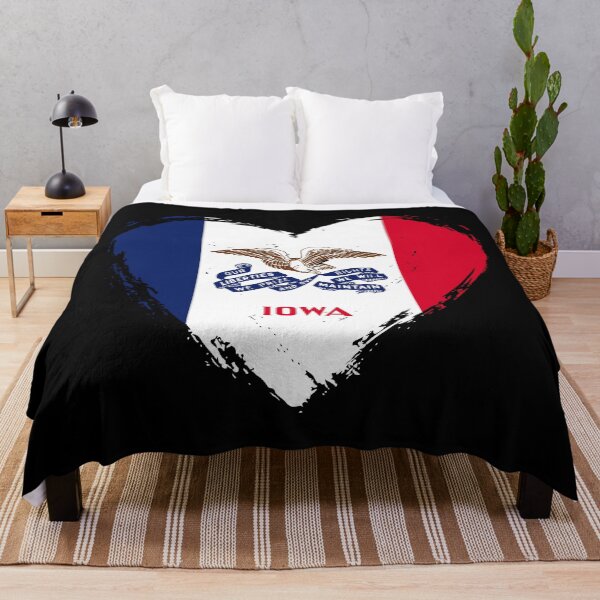 Item preview, Distressed Iowa Flag Heart IA designed and sold by shitpostee.
