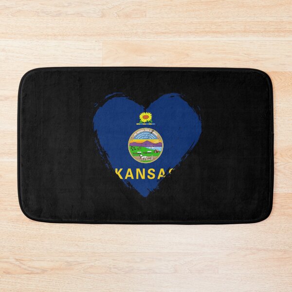 Item preview, Distressed Kansas Flag Heart KS designed and sold by shitpostee.