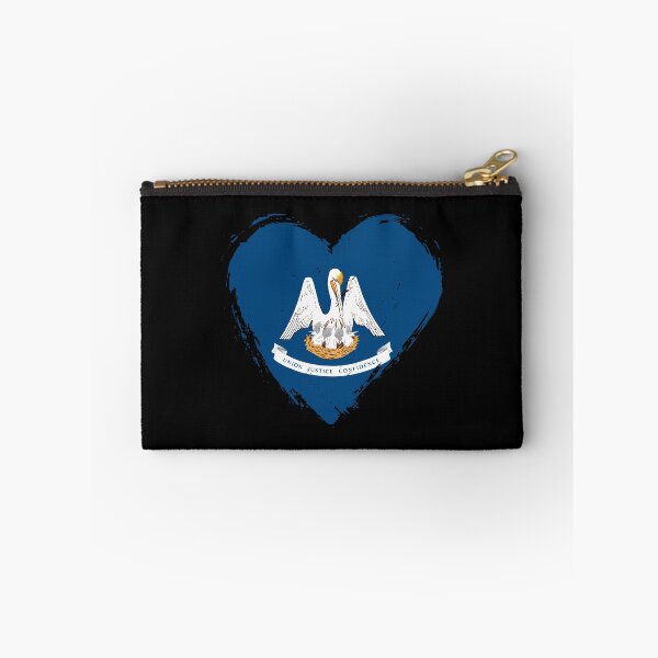 Item preview, Distressed Louisiana Flag Heart LA designed and sold by shitpostee.