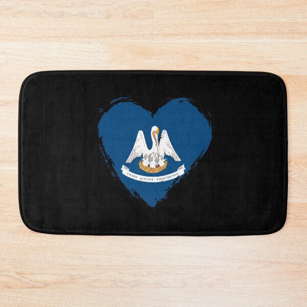 Item preview, Distressed Louisiana Flag Heart LA designed and sold by shitpostee.