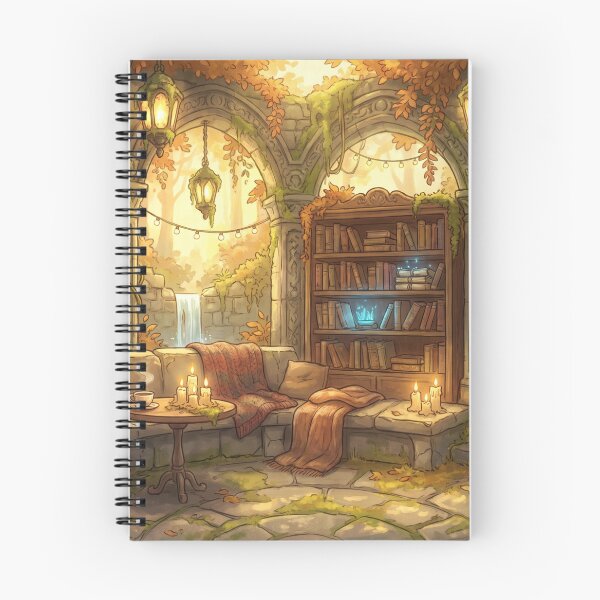 Item preview, Autumn Sanctuary | Cozy Forest Library and Ruin Lounge designed and sold by SebastianSpace.