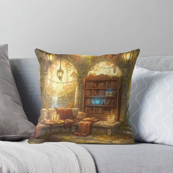 Item preview, Autumn Sanctuary | Cozy Forest Library and Ruin Lounge designed and sold by SebastianSpace.