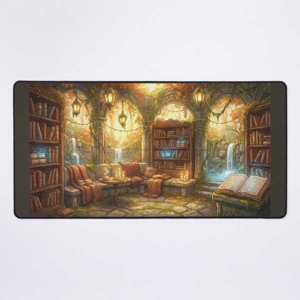 Item preview, Autumn Sanctuary | Cozy Forest Library and Ruin Lounge designed and sold by SebastianSpace.