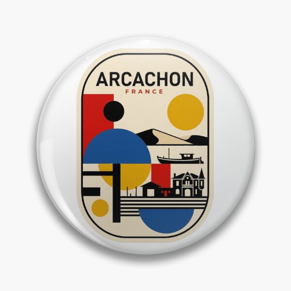 Item preview, Retro Arcachon Bauhaus Geometric Skyline designed and sold by k3rstman1.