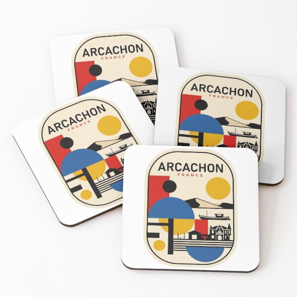 Item preview, Retro Arcachon Bauhaus Geometric Skyline designed and sold by k3rstman1.