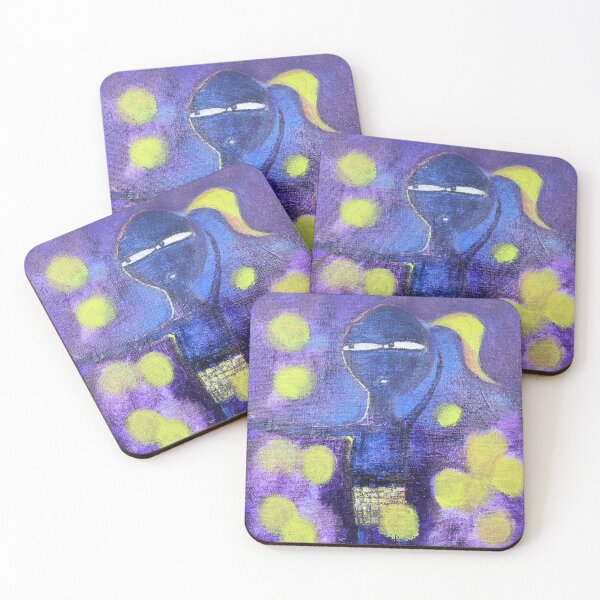 Item preview, Purple Girl with Fireflies designed and sold by joeybrooksarts.
