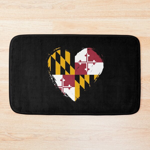 Item preview, Distressed Maryland Flag Heart MD designed and sold by shitpostee.