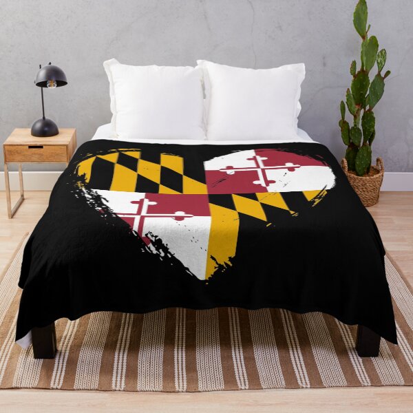 Item preview, Distressed Maryland Flag Heart MD designed and sold by shitpostee.