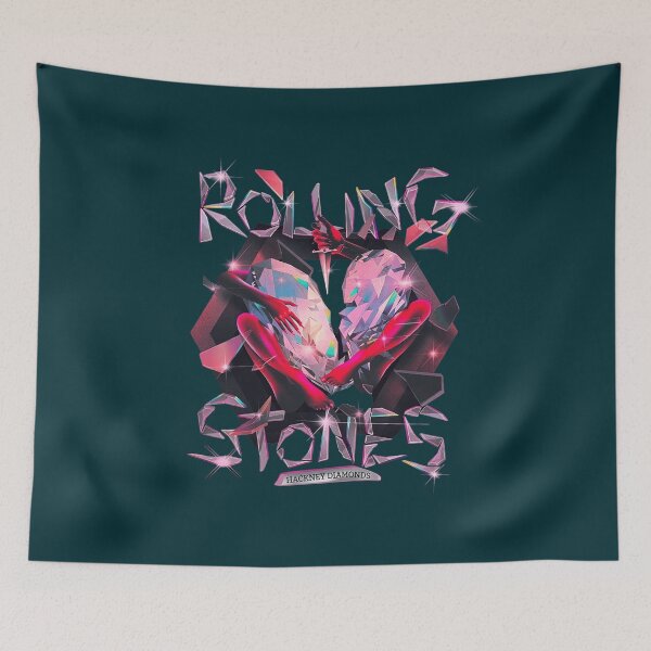 Item preview, Rolling Stones Abstract Crystal Heart Design designed and sold by PressedApparel.