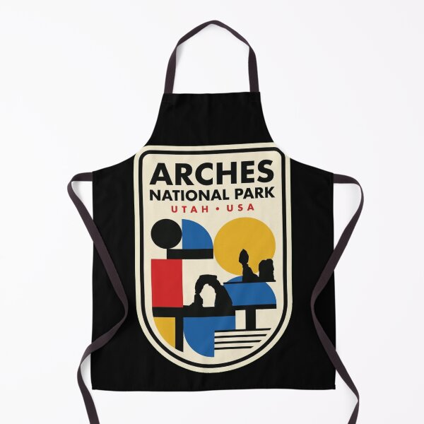 Item preview, Retro Arches National Park Bauhaus Geometric Skyline designed and sold by k3rstman1.