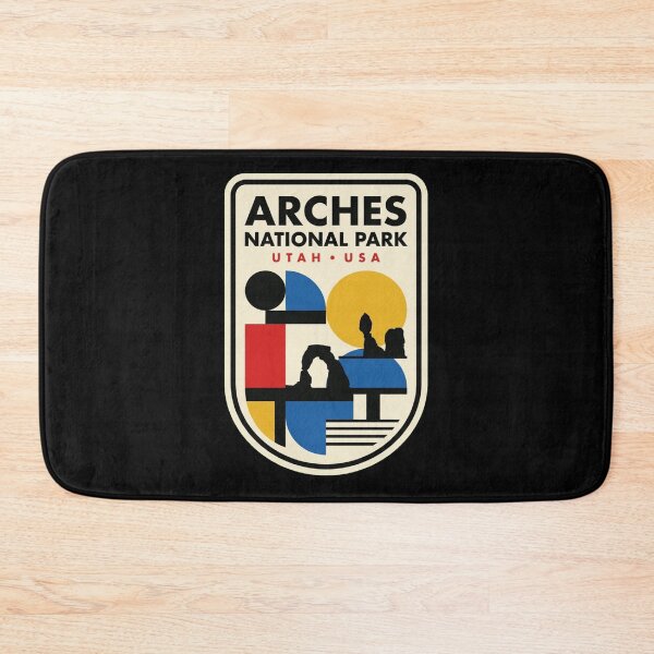 Item preview, Retro Arches National Park Bauhaus Geometric Skyline designed and sold by k3rstman1.