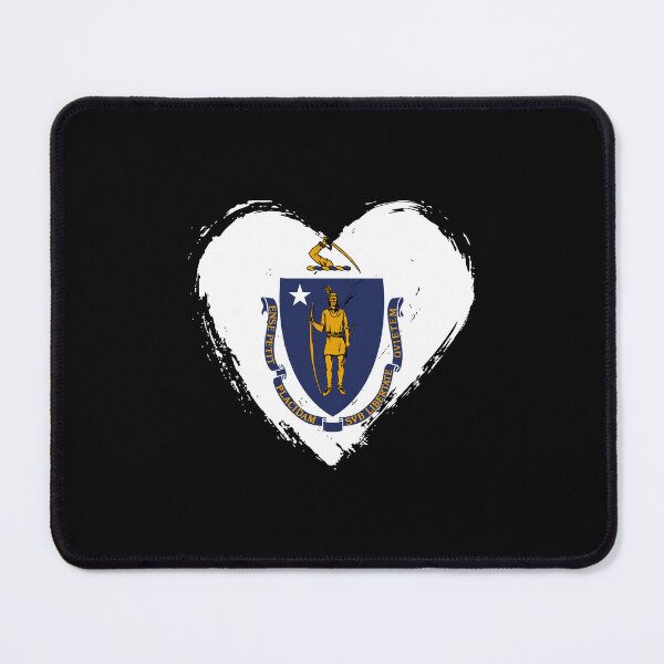 Item preview, Distressed Massachusetts Flag Heart MA designed and sold by shitpostee.