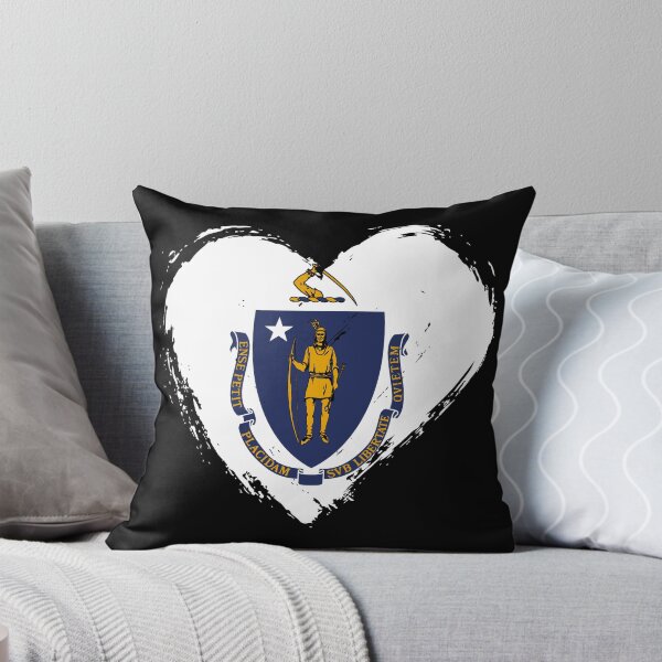 Item preview, Distressed Massachusetts Flag Heart MA designed and sold by shitpostee.