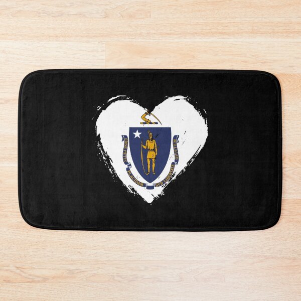 Item preview, Distressed Massachusetts Flag Heart MA designed and sold by shitpostee.