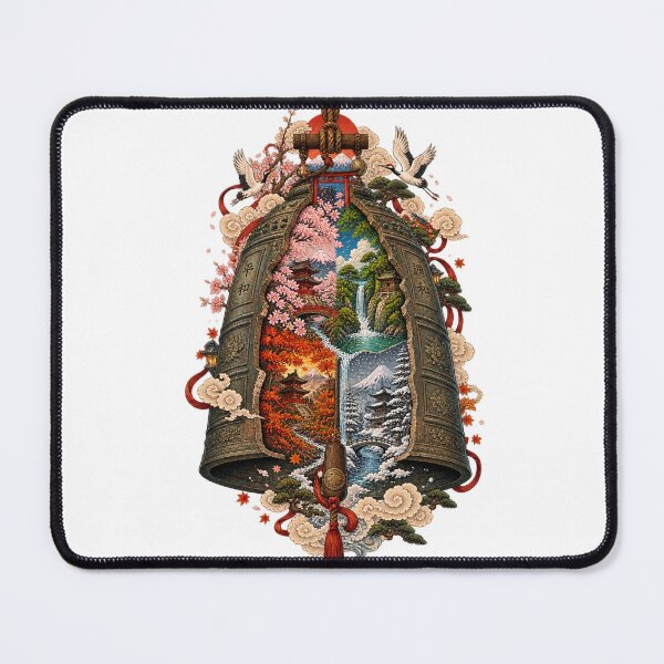 Item preview, The Bell of Time – Japanese Ukiyo-e Fantasy designed and sold by Substance_life.