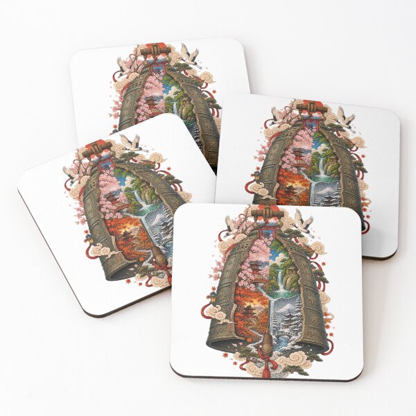 Item preview, The Bell of Time – Japanese Ukiyo-e Fantasy designed and sold by Substance_life.