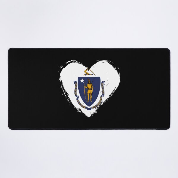Item preview, Distressed Massachusetts Flag Heart MA designed and sold by shitpostee.