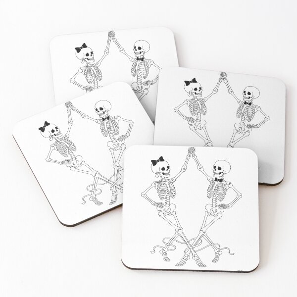 Item preview, Skeleton Couple Dancing Together designed and sold by Qenlo.
