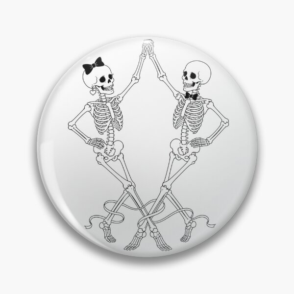 Item preview, Skeleton Couple Dancing Together designed and sold by Qenlo.