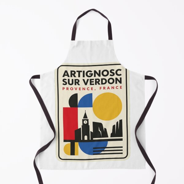Item preview, Retro Artignosc Sur Verdon Bauhaus Geometric Skyline designed and sold by k3rstman1.