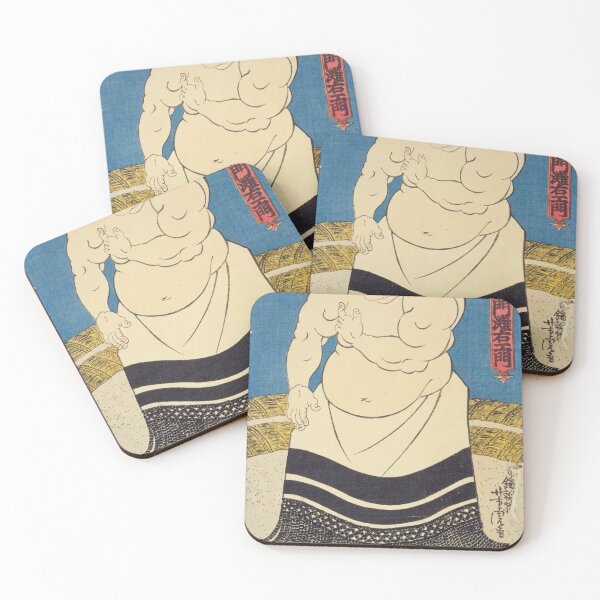 Item preview, Vintage Japanese Sumo Wrestler Oonaruto Nadaemon Ukiyo-e Art designed and sold by vekotpu.
