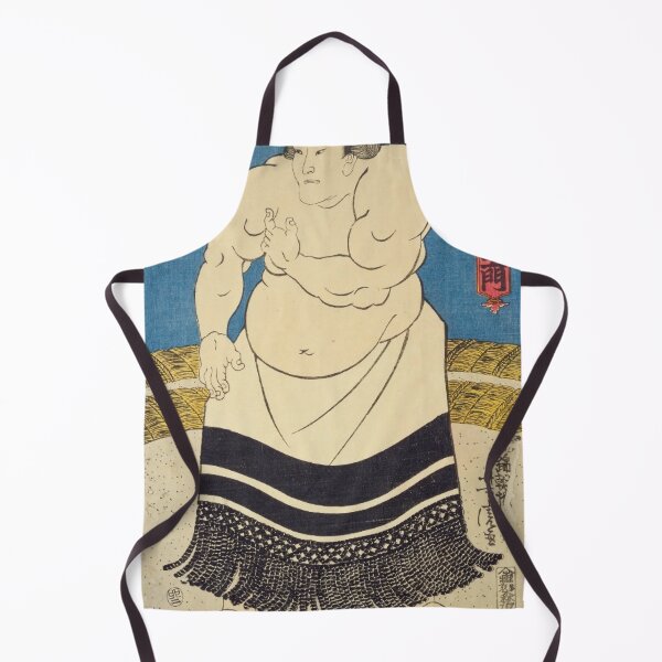 Item preview, Vintage Japanese Sumo Wrestler Oonaruto Nadaemon Ukiyo-e Art designed and sold by vekotpu.