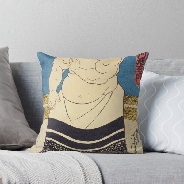 Item preview, Vintage Japanese Sumo Wrestler Oonaruto Nadaemon Ukiyo-e Art designed and sold by vekotpu.