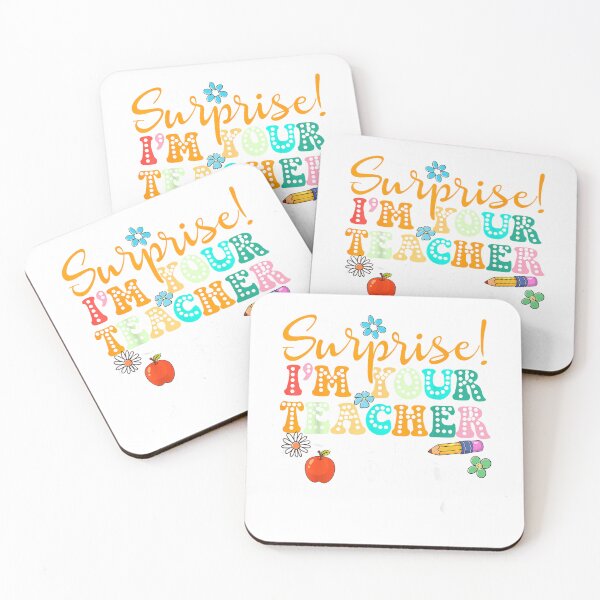 Item preview, Surprise I'm Your Teacher Today Women Substitute Teacher T-Shirt designed and sold by Cafe18.
