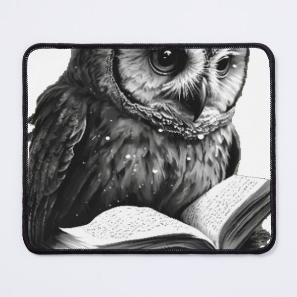 Item preview, wise owl reading book designed and sold by PhiloDoh.