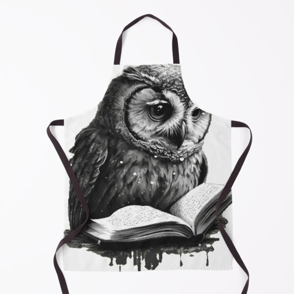 Item preview, wise owl reading book designed and sold by PhiloDoh.
