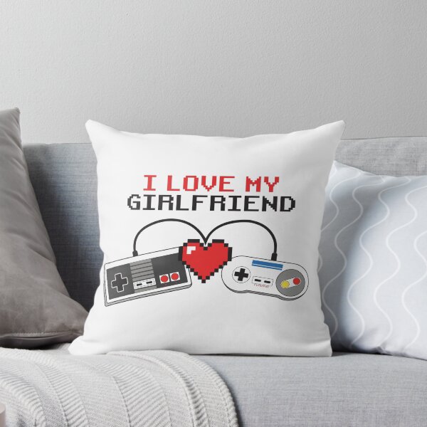 Item preview, I Love My Girlfriend - Pixel Heart Controllers designed and sold by FemmePod.