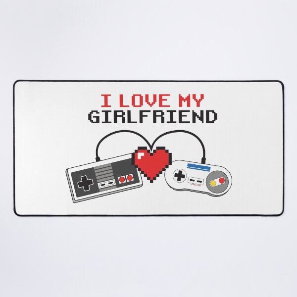 Item preview, I Love My Girlfriend - Pixel Heart Controllers designed and sold by FemmePod.