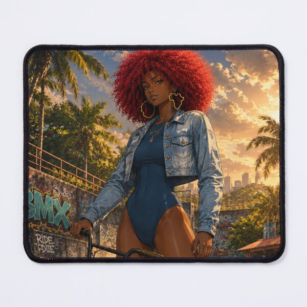 Item preview, Tropical BMX | Anime Street Girl Art designed and sold by TedKentPhoto.