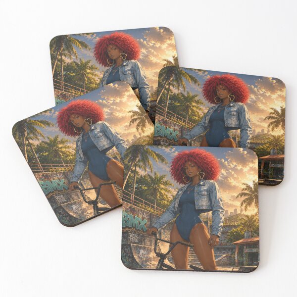 Item preview, Tropical BMX | Anime Street Girl Art designed and sold by TedKentPhoto.
