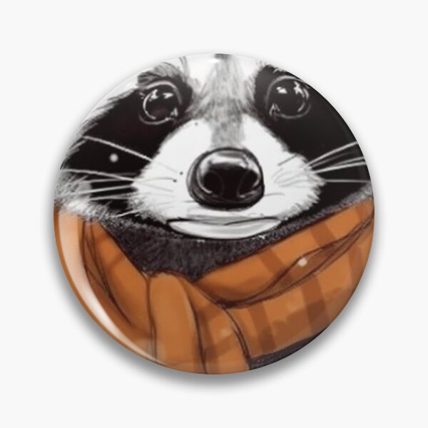 Item preview, chilly racoon in winter designed and sold by PhiloDoh.