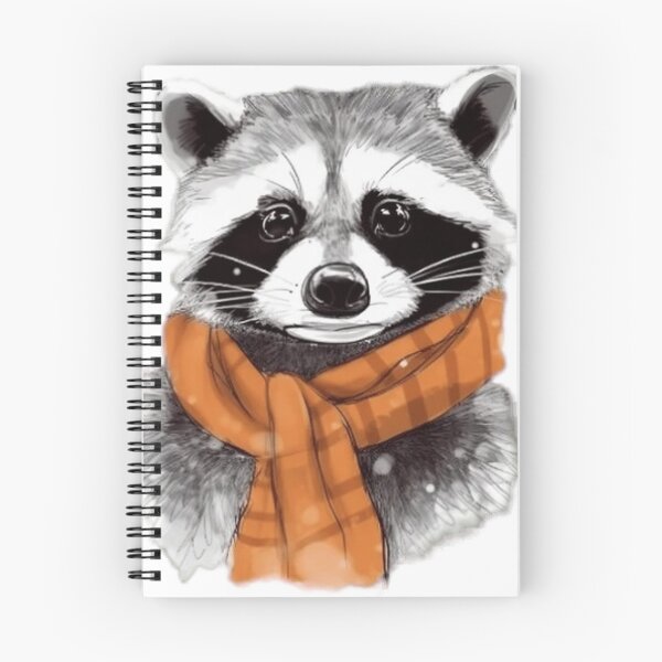 Item preview, chilly racoon in winter designed and sold by PhiloDoh.