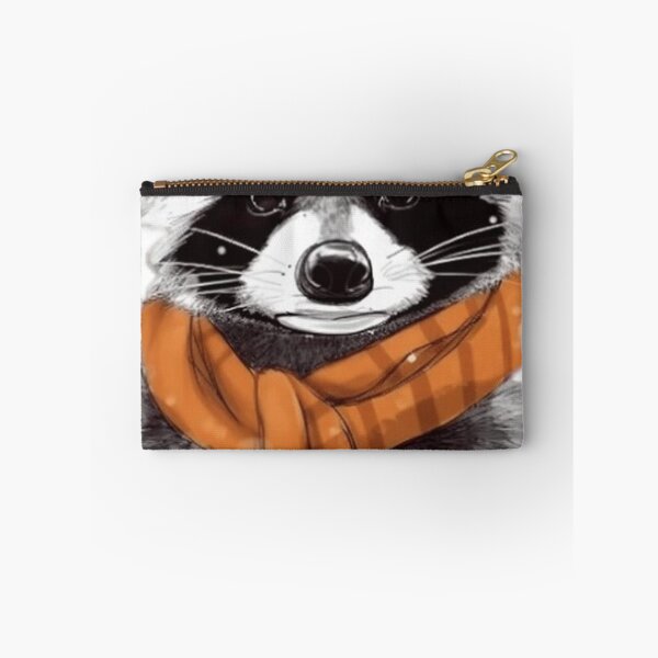 Item preview, chilly racoon in winter designed and sold by PhiloDoh.