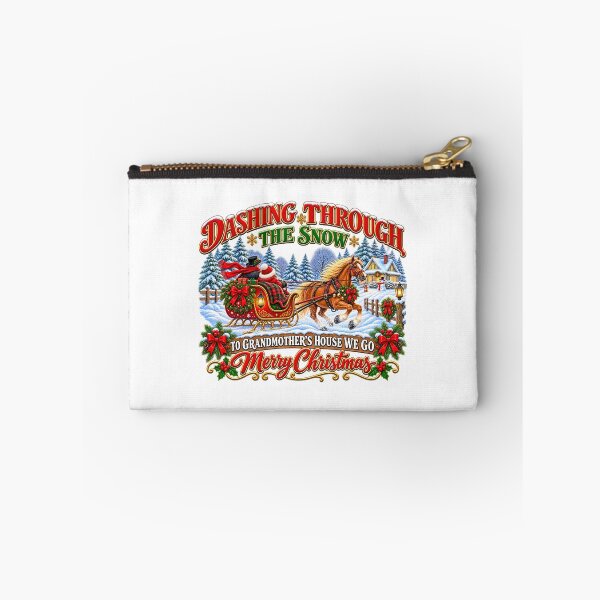 Item preview, Dashing Through the Snow – One Horse Open Sleigh Christmas Design designed and sold by LnsCreations.