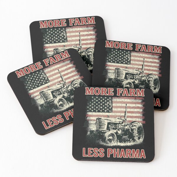 Item preview, More Farm Less Pharma Vintage American Flag Tractor designed and sold by SEINENGAPPI12.