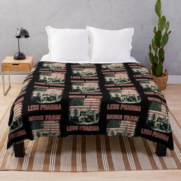 Item preview, More Farm Less Pharma Vintage American Flag Tractor designed and sold by SEINENGAPPI12.