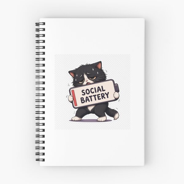 Item preview, My Social Battery Is at 1% designed and sold by CozyLittleChaos.