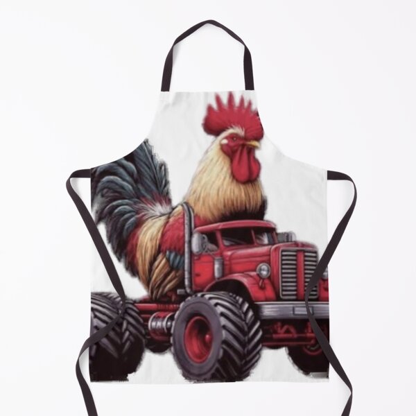 Item preview, rooster driving tractor trailer designed and sold by PhiloDoh.