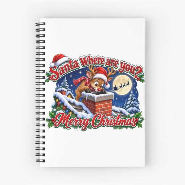 Item preview, Santa, Where Are You? – Reindeer Christmas Design designed and sold by LnsCreations.