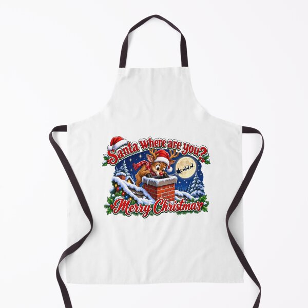 Item preview, Santa, Where Are You? – Reindeer Christmas Design designed and sold by LnsCreations.