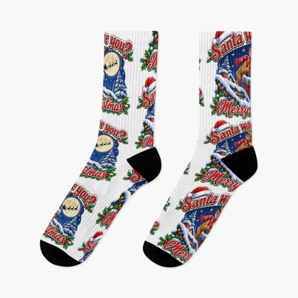 Item preview, Santa, Where Are You? – Reindeer Christmas Design designed and sold by LnsCreations.