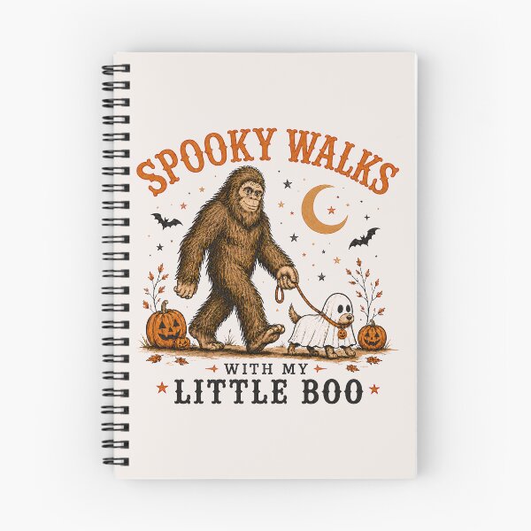 Item preview, Spooky Walks With My Little Boo Bigfoot Halloween designed and sold by Eh Plus Designs.